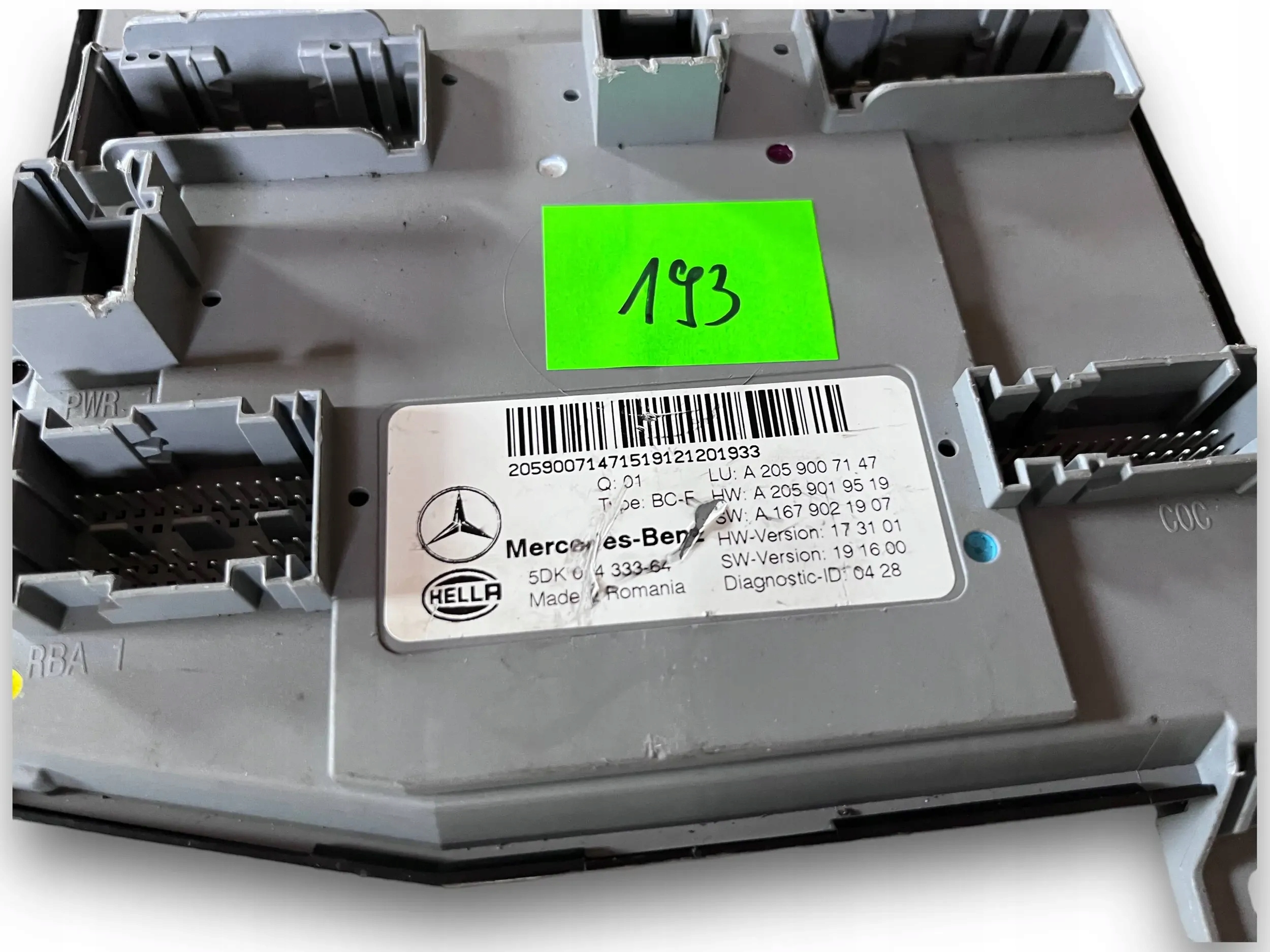 MERCEDES C class W205 module SAM 2059007147 @M