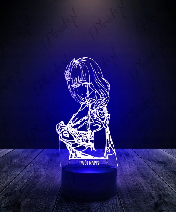 Lampka Nocna Genshin Impact 16 Kolorów LED PLEXIDO Marka Plexido