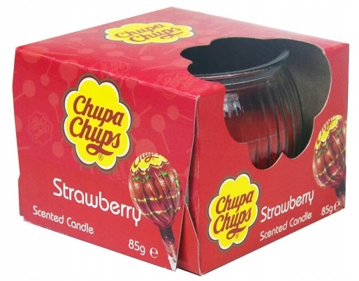 

1x85g Chupa Chups świeca zapachowa strawberry