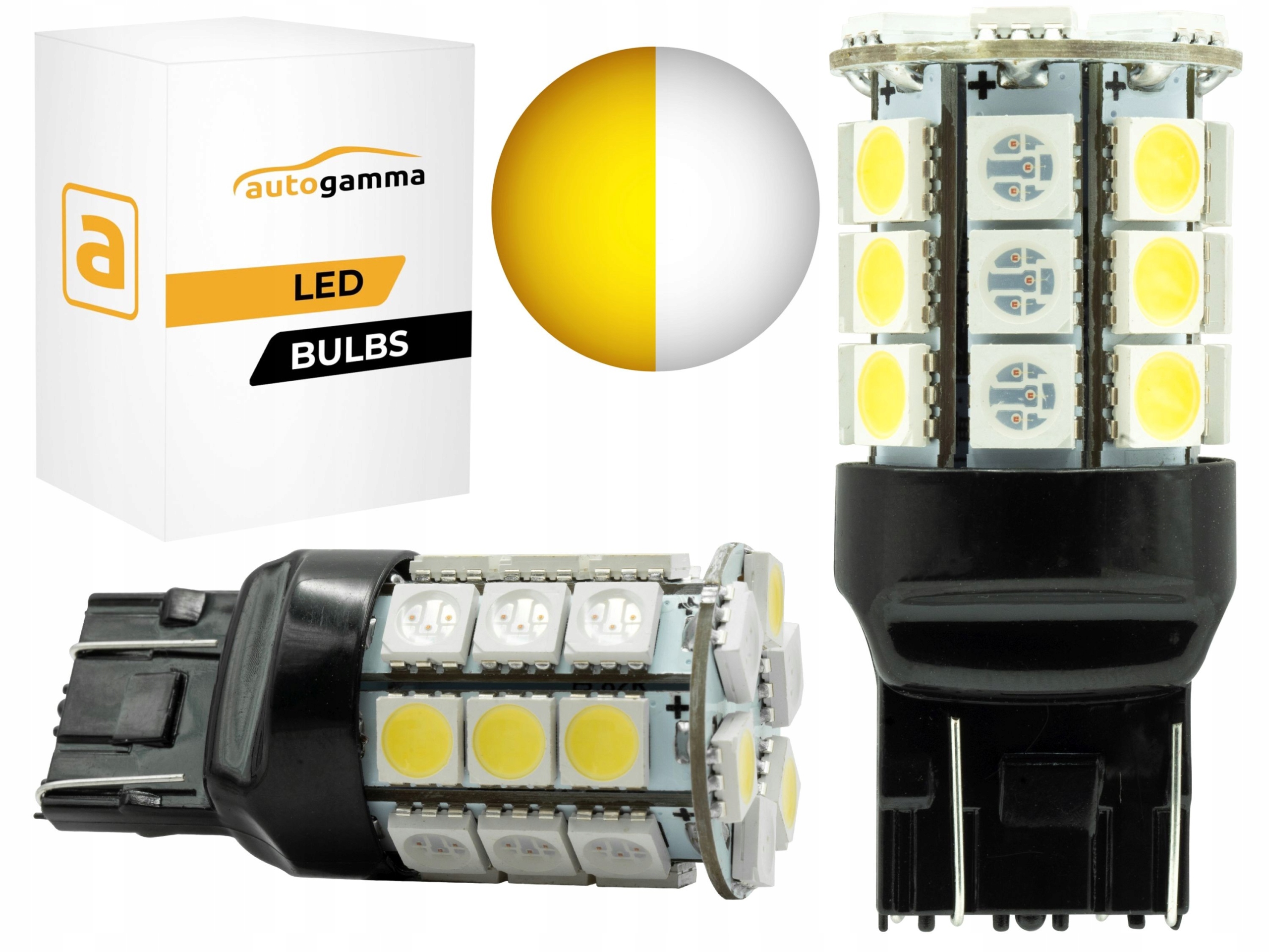 

Żarówka Led W21/5W WY21/5W 7443 Usa Dual Color