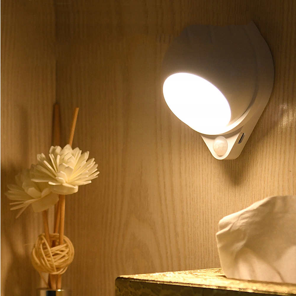 LAMPKA SAMOPRZYLEPNA CZUJNIK RUCHU LED 1200mAh USB Marka Heckermann