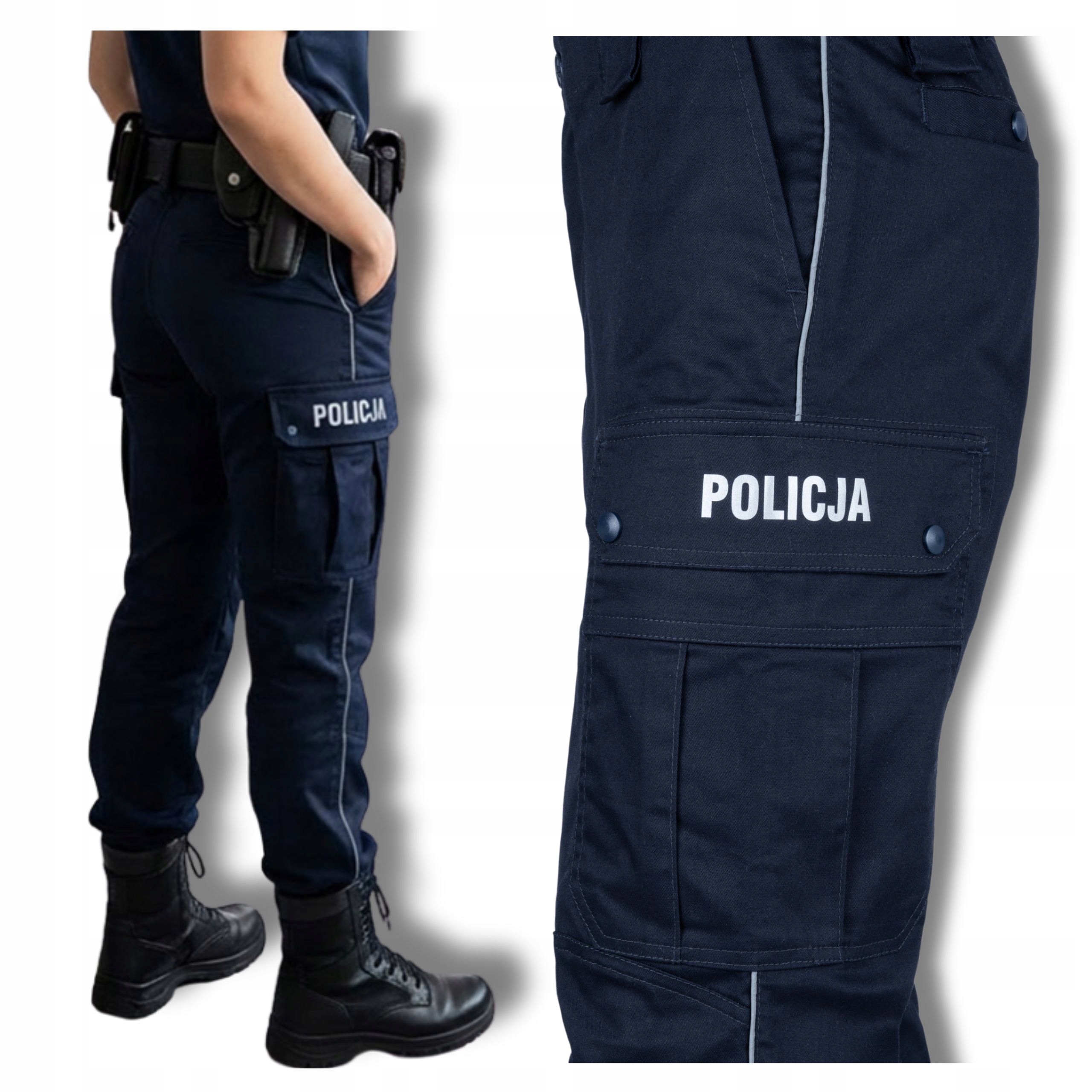 Spodnie policyjne służbowe do trzewików Policja granatowe 78-176 oryginał
