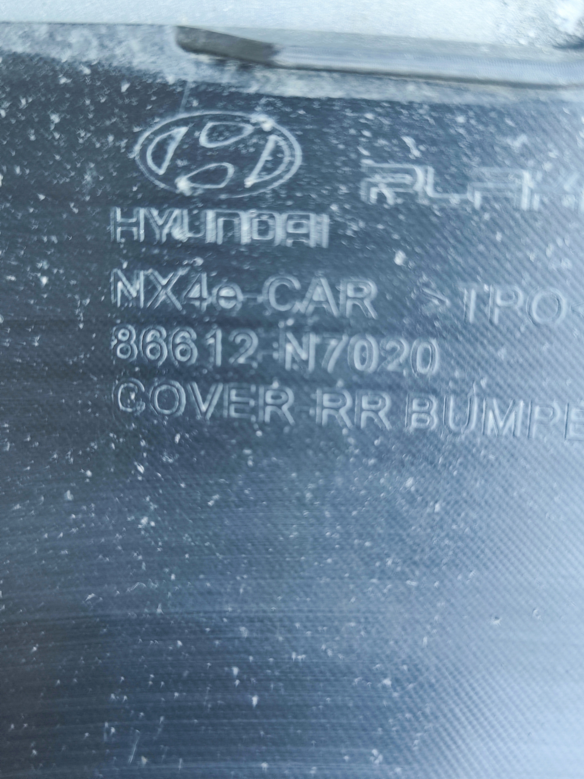 HYUNDAI Tucson IV | bumper diffuser spoiler rear part rear 86612-N7020