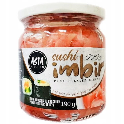 

Imbir Marynowany Różowy Asia Kitchen 190 g