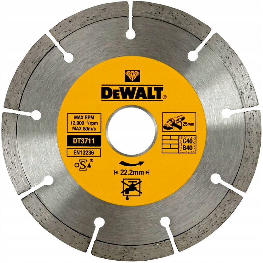 

Dewalt DT3711 Tarcza Diamentowa Do Betonu 125mm