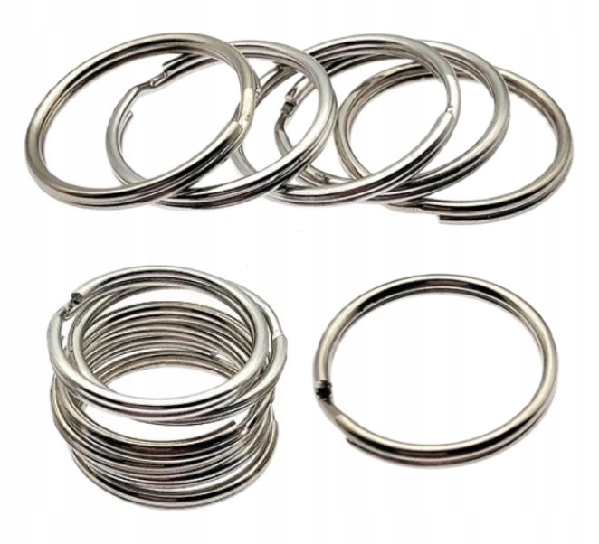 KÓŁKO DO BRELOCZKA KÓŁECZKO DO KLUCZY BAZA BRELOK 20MM 20 SZT WALENTYNKI