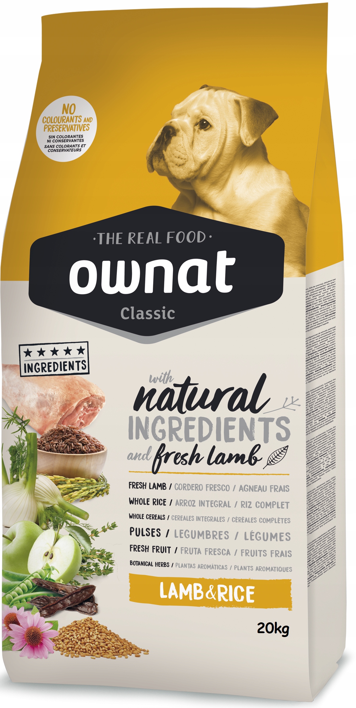 Sucha karma dla psa Ownat Classic Lamb Rice 20kg Jagnięcina