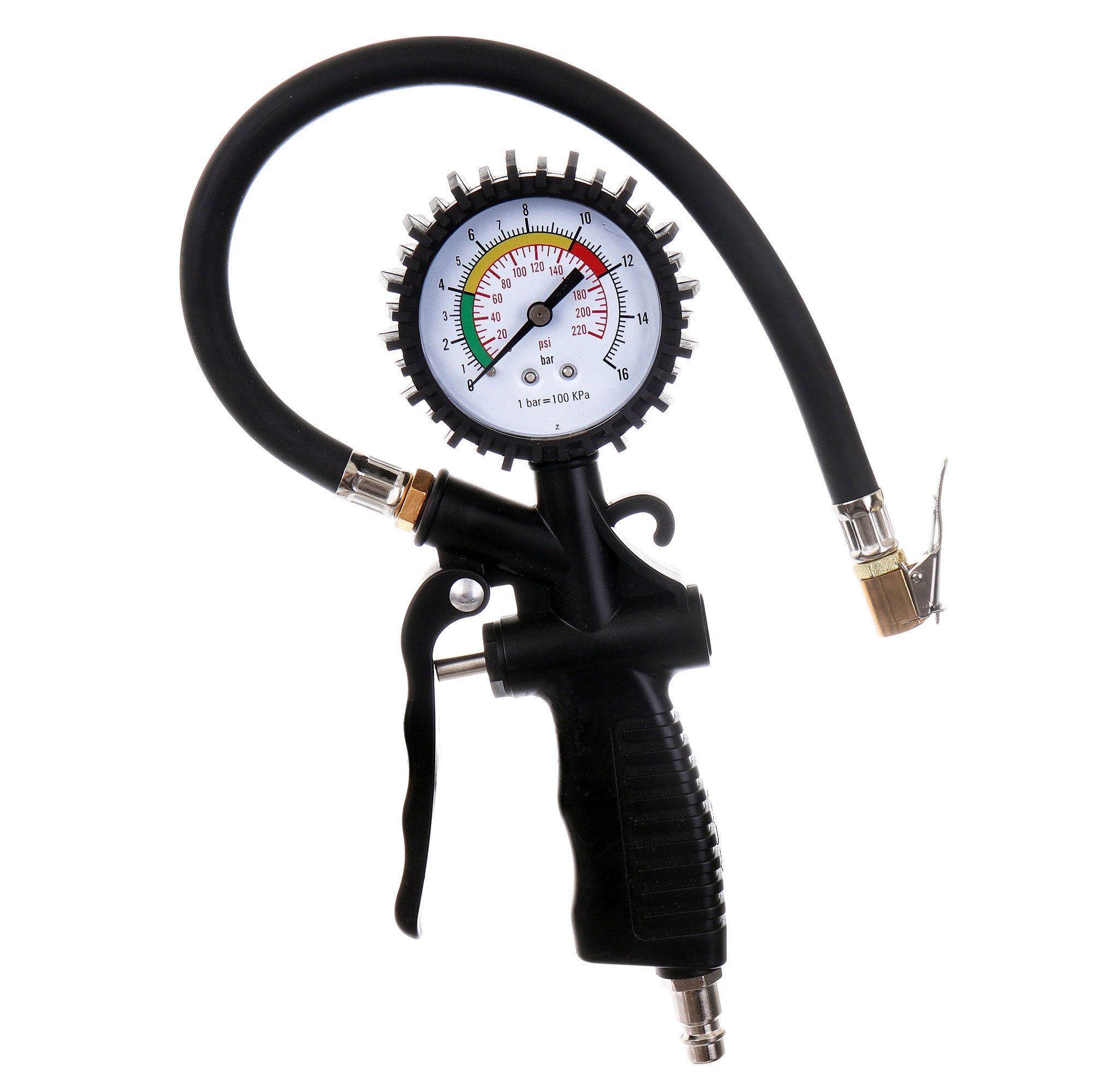 Pistolet do pompowania kół Manometr 16 Bar