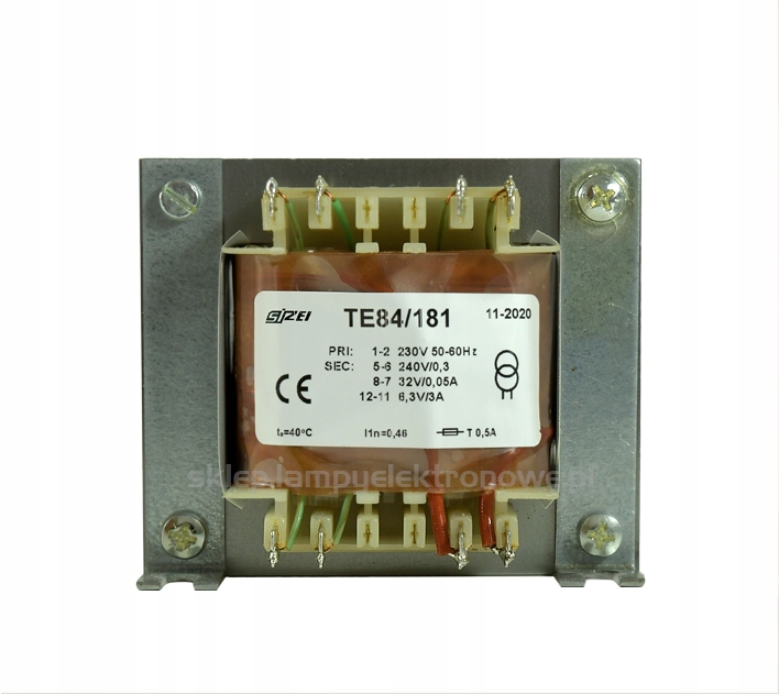 Síťový transformátor pro lampové zesilovače TE84/181