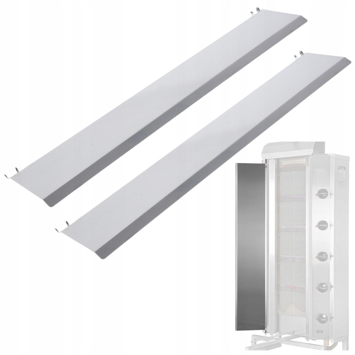 Dvířka krytu pro Potis GD4 Koncentrující teplo 765 mm Nerezová Ocel