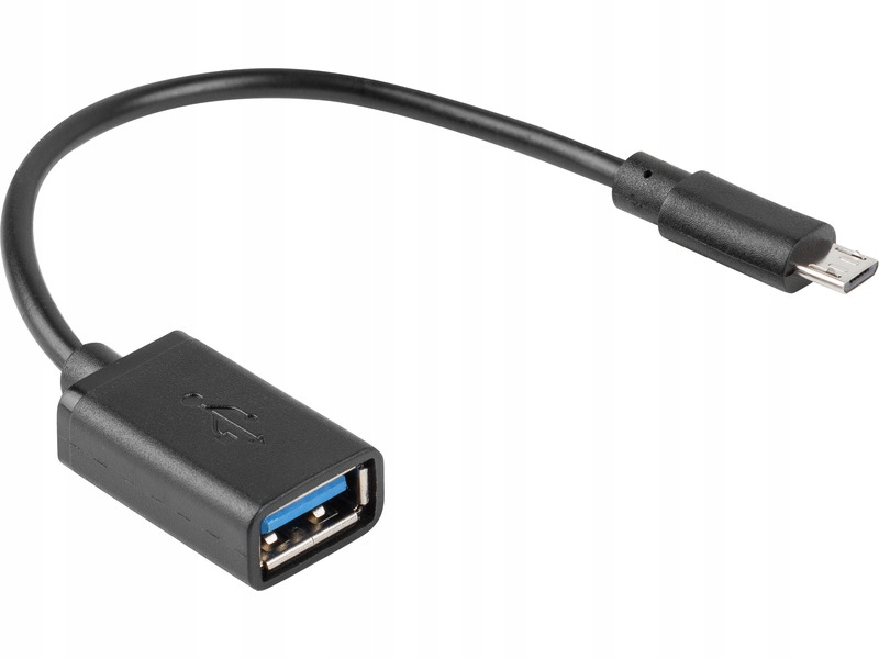 Przedłużacz micro USB-USB Lanberg AD-OTG-UM-01 0,15m