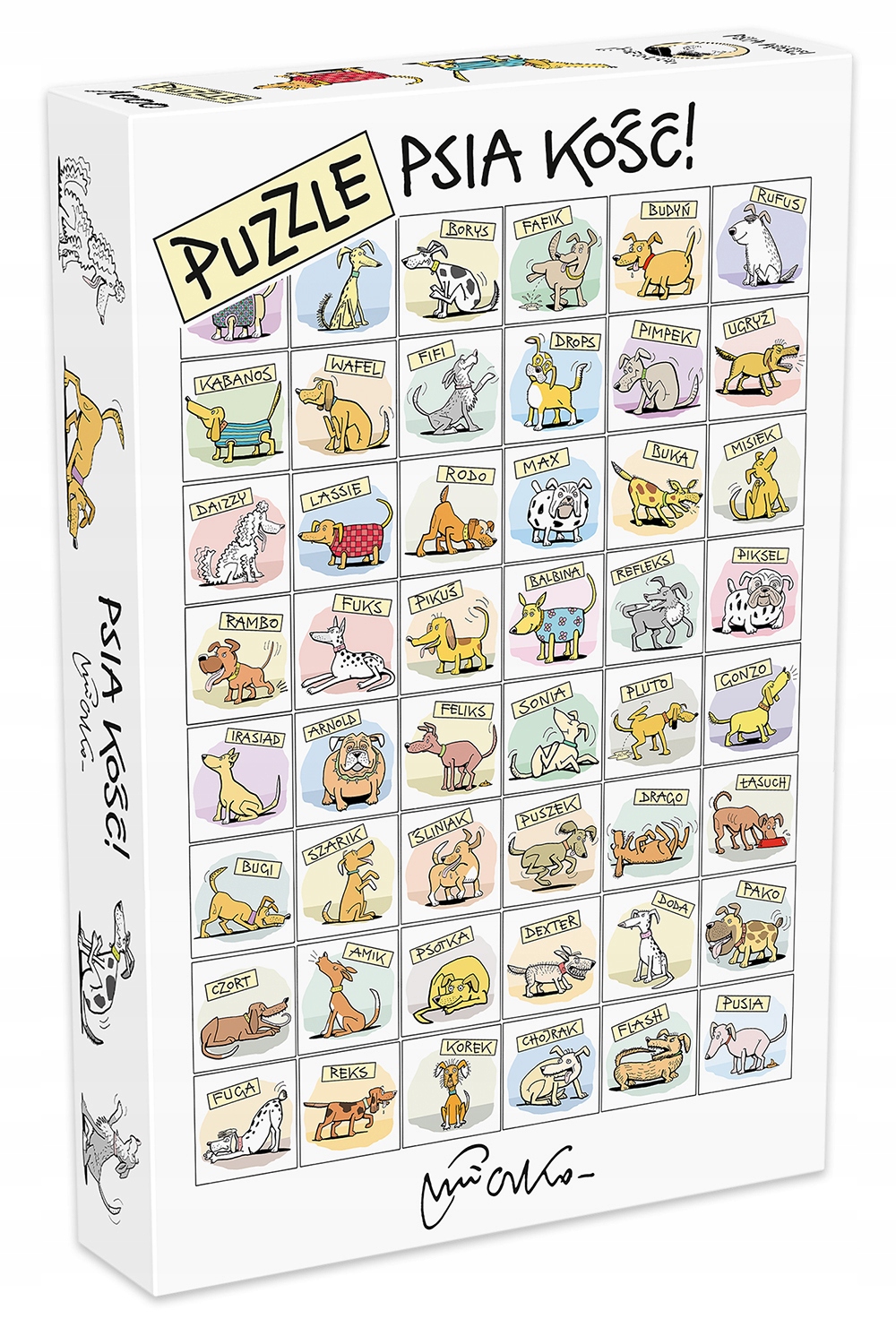

Puzzle Pieski 1000 El. Psia Kość Andrzej Mleczko
