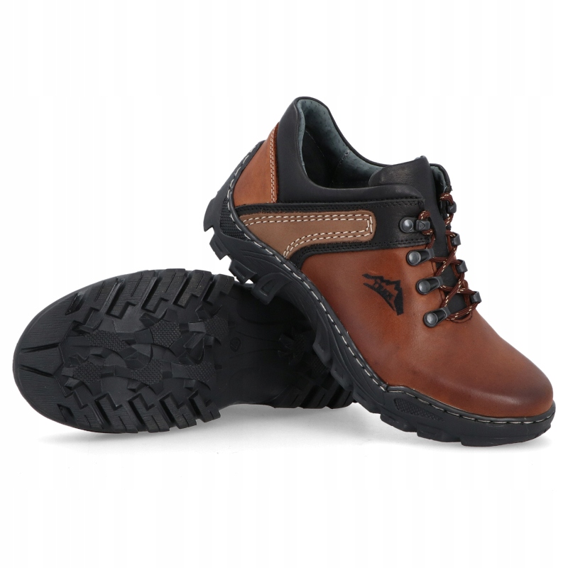 OBUWIE MĘSKIE TREKKINGOWE SKÓRA 036 HR r 46 Model 036 HR