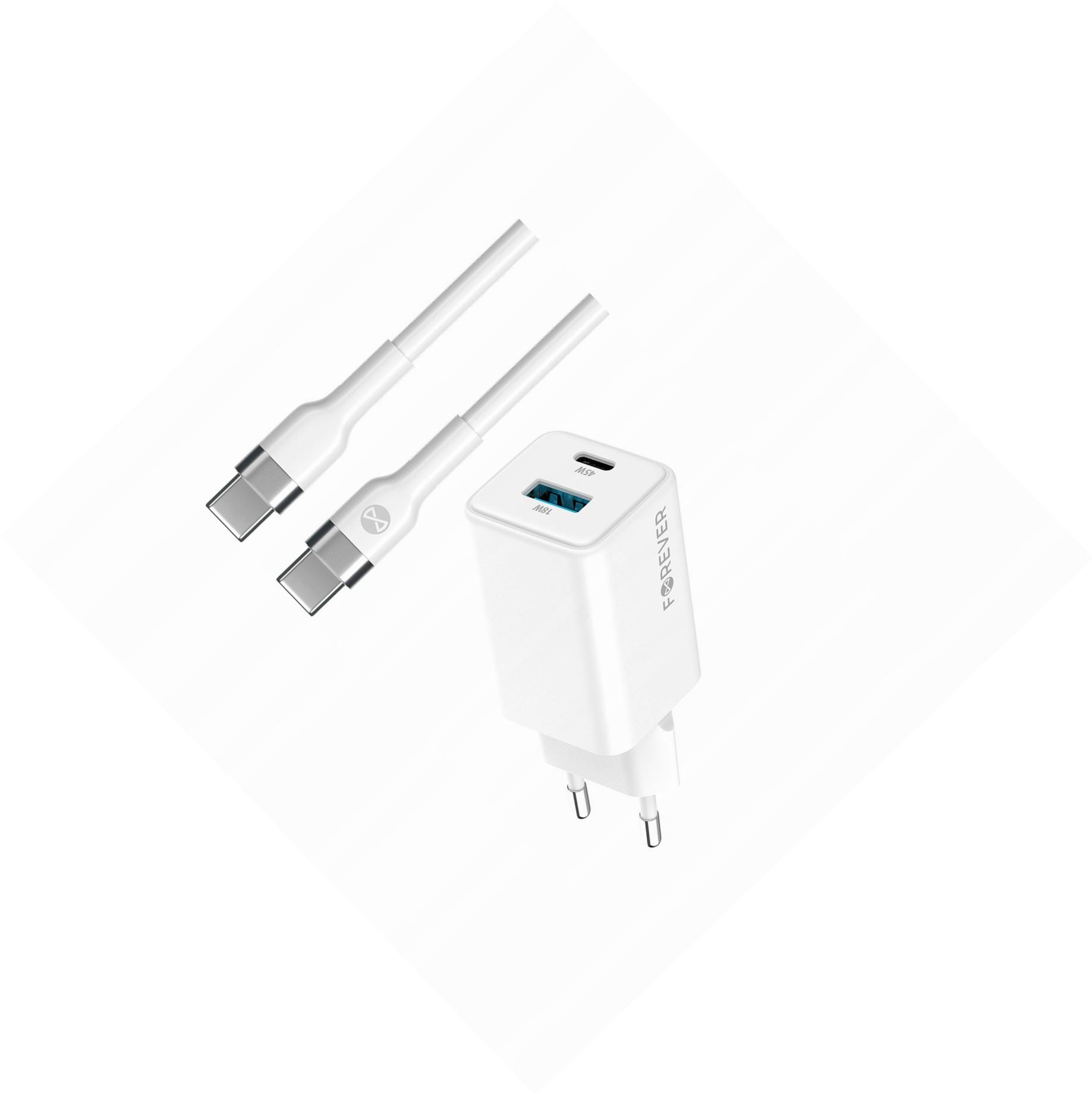 Szybka ładowarka GaN 45W Usb-c z kablem do Samsung Galaxy S9 Plus