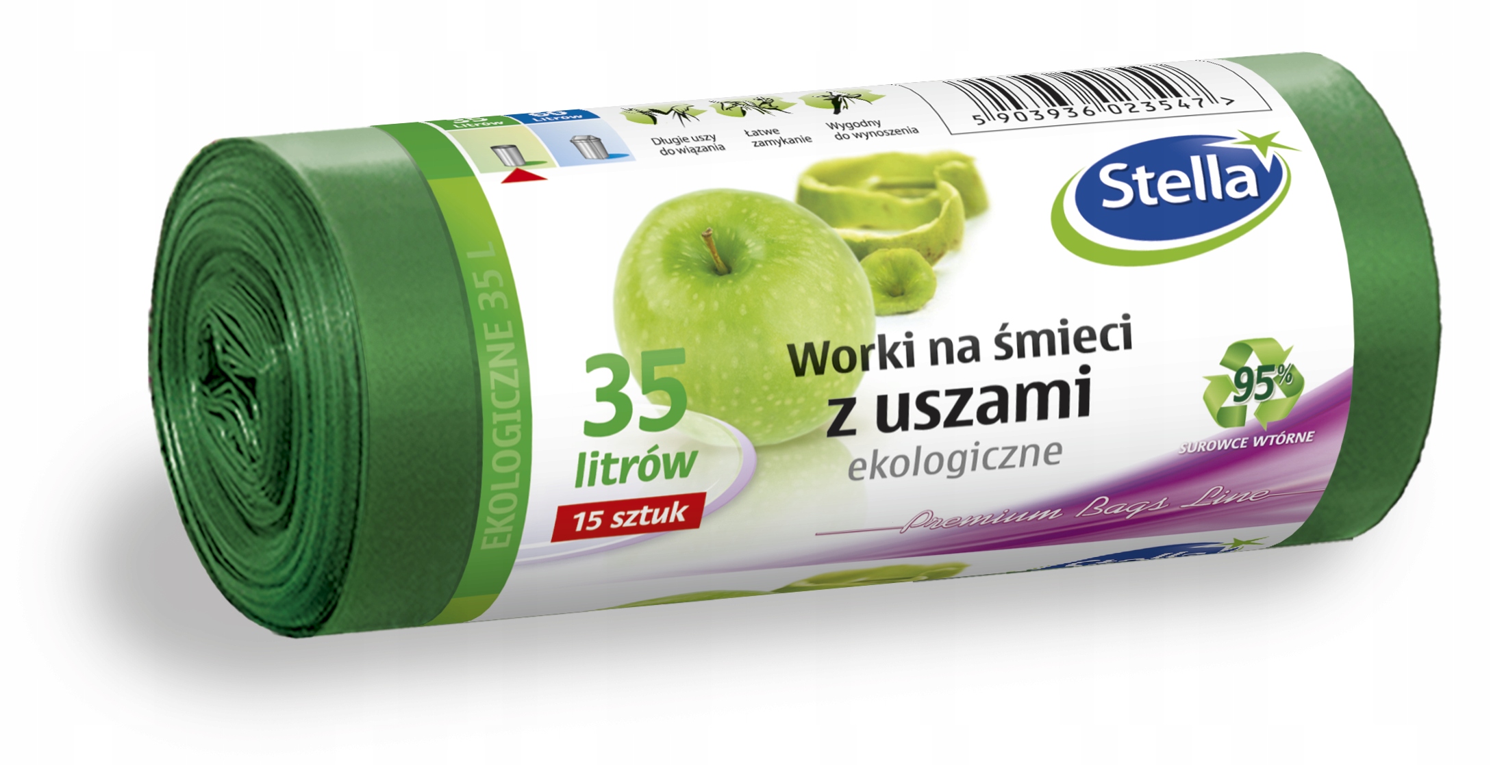

Stella ekologiczne worki na śmieci 35 litrów 15szt