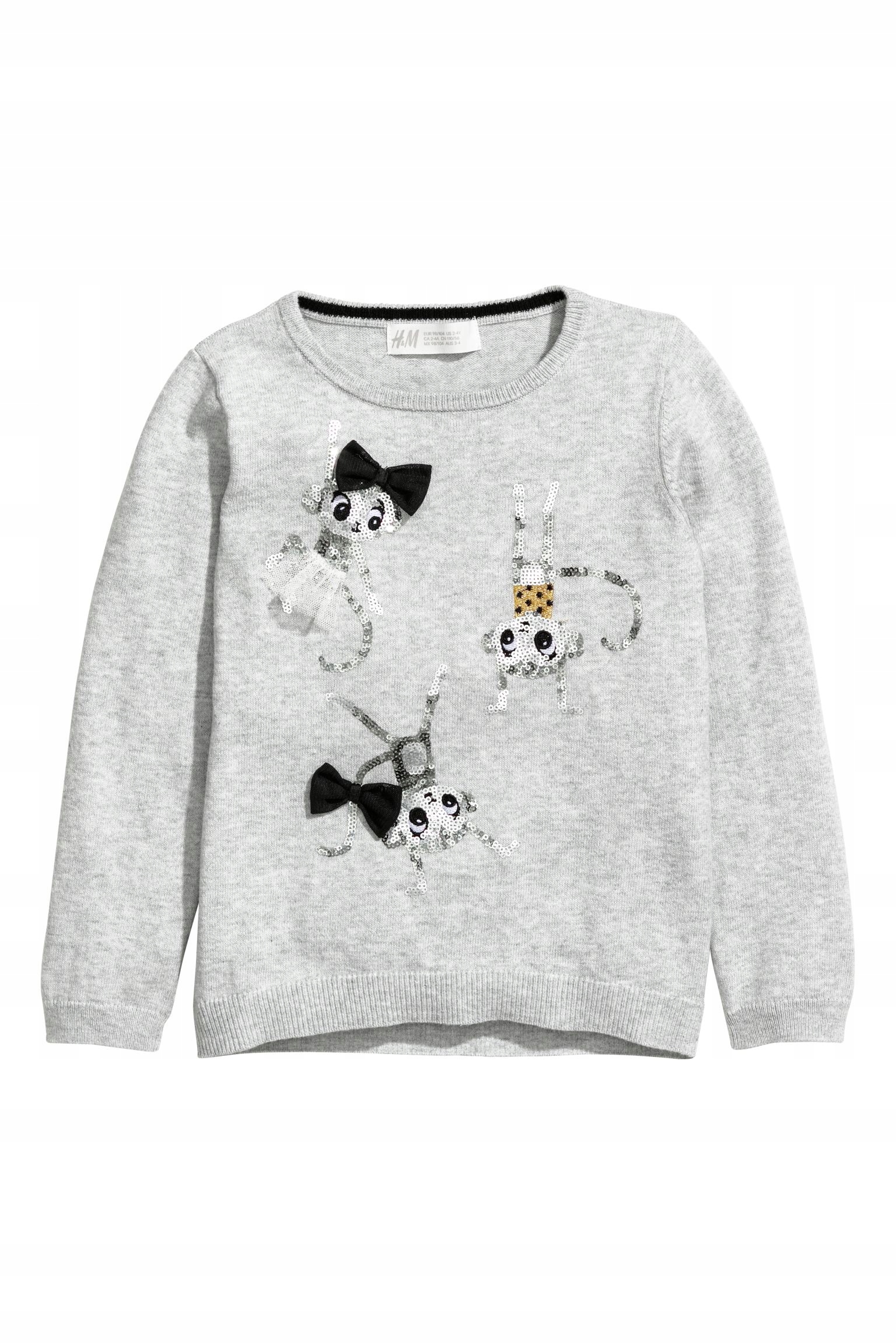 

H&m Sweter Z Cekinowym Motywem cekiny 122/128