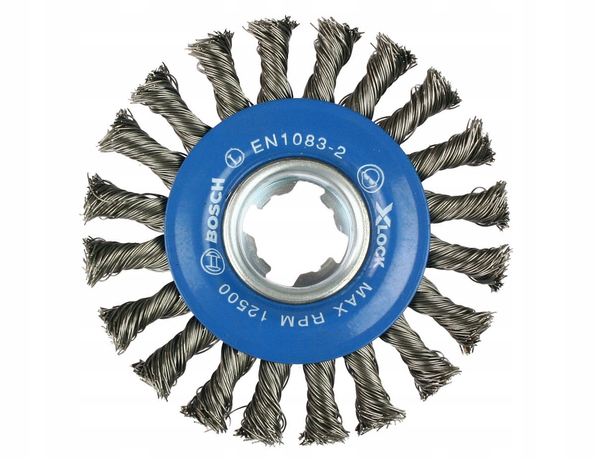 BOSCH SZCZOTKA TARCZOWA DRUCIANA 115mm X-LOCK Materiał wykonania stal
