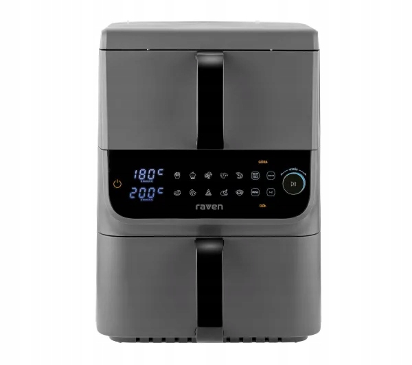 Frytkownica niskotłuszczowa pionowa Air fryer Raven EFN012 2500W 10L Szara