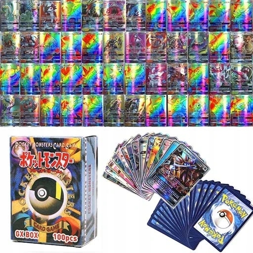 

100 sztuk legendarnych kart pokemon gx