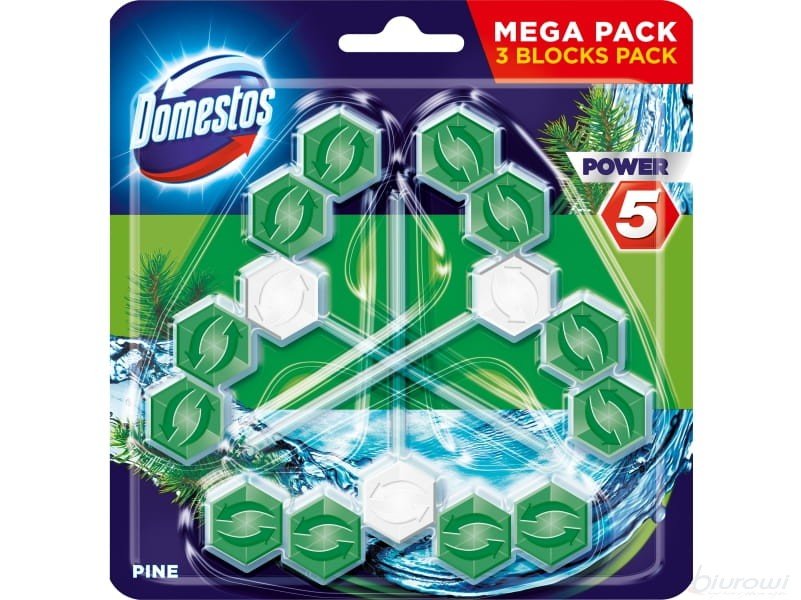 

Domestos Kostka do Wc Power 5 3x55g Pine
