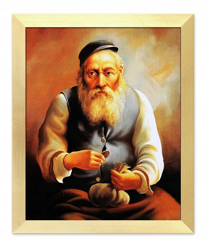 

Obraz Żyd Żydek Na Szczęście W Ramie 28x23cm