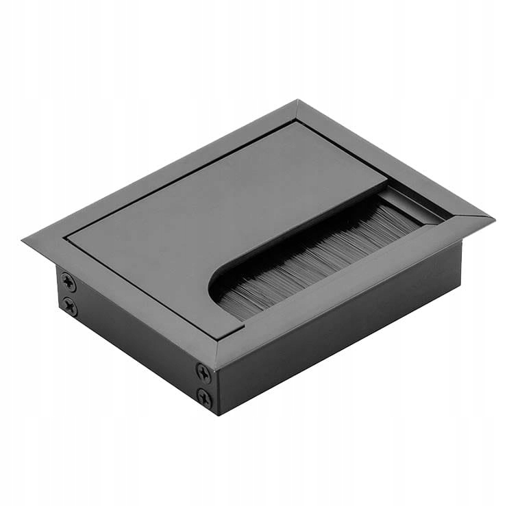 

Przepust kablowy prostokąt przelotka 10x8cm czarny