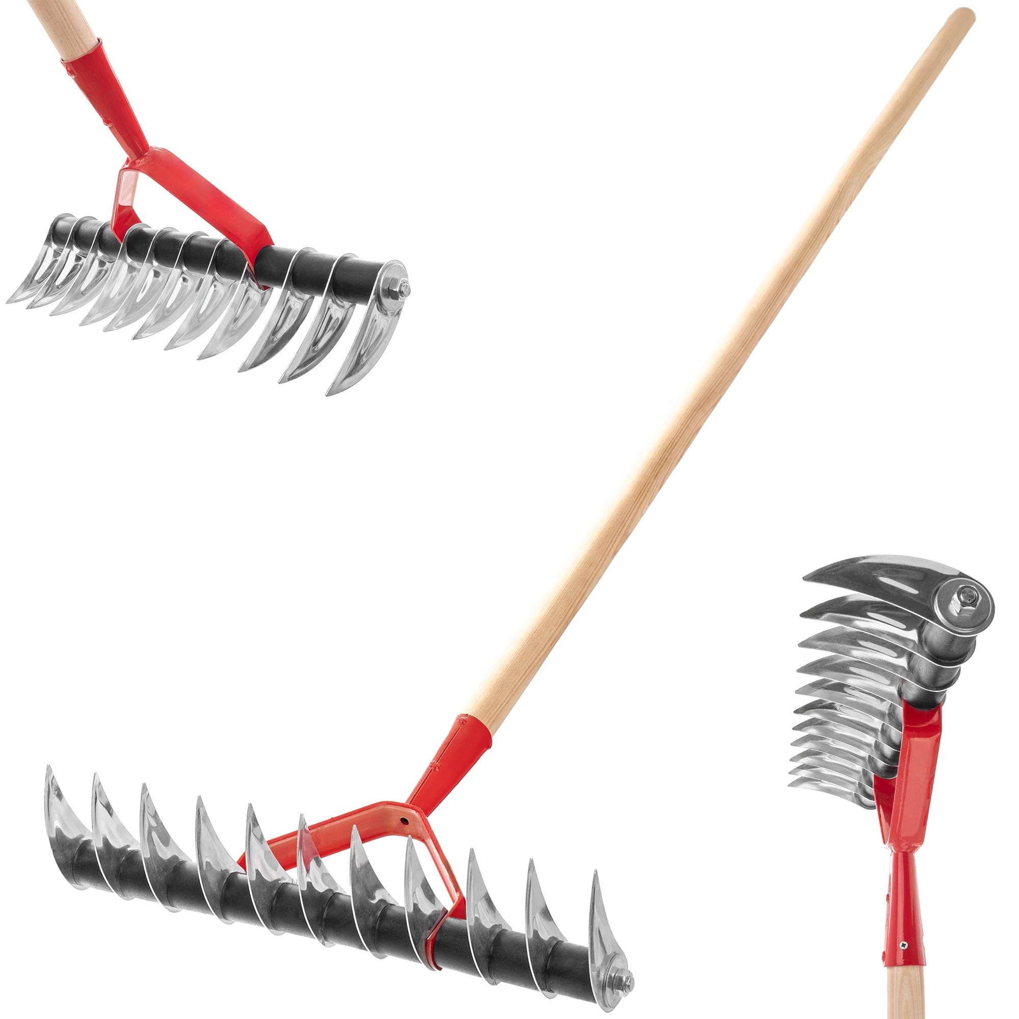 AERATOR RĘCZNY WERTYKULATOR DO TRAWY JEDNOSTRONNY MOCNY Z TRZONKIEM