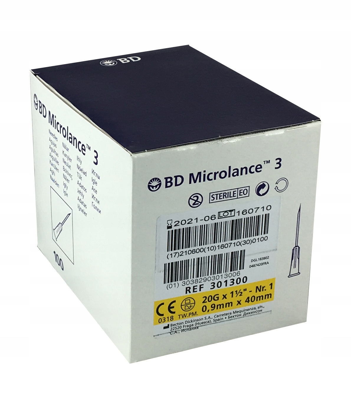 

Bd Becton Dickinson igły iniekcyjne 0,9x40 100szt