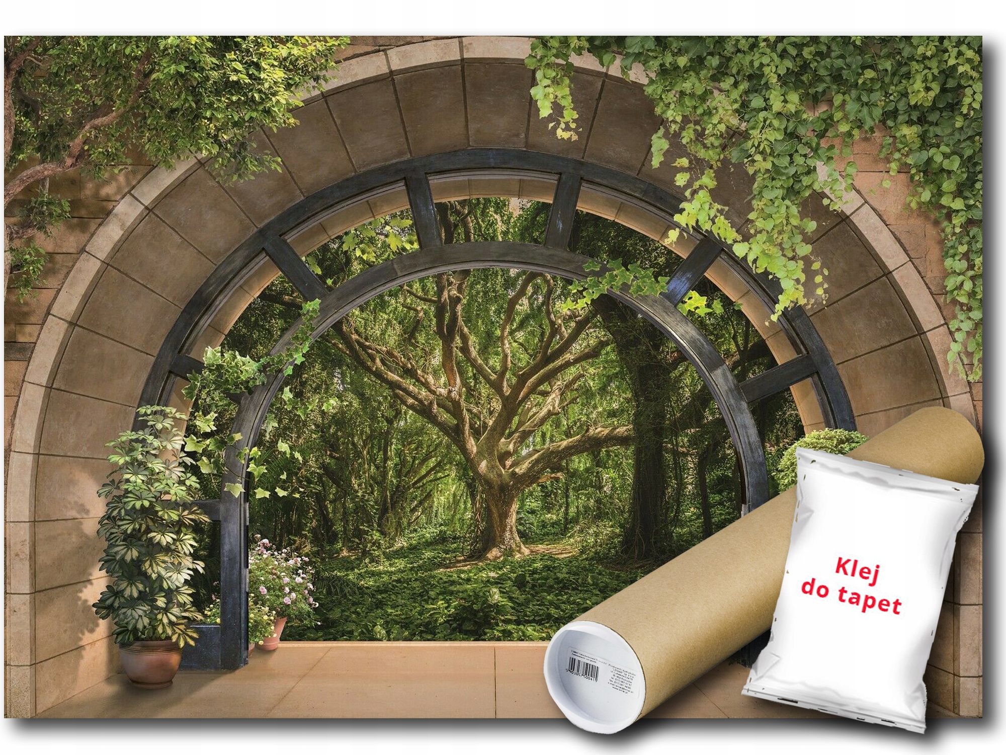 Fototapeta Flizelina Les Stromy Pohľad 3D 312x219