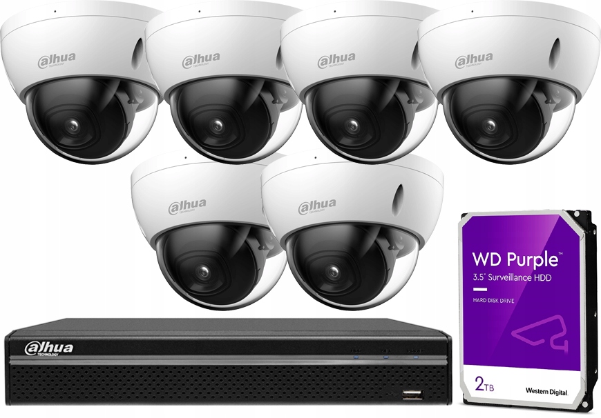 Ip monitorování Dahua 4MPx 6 kamer Wizsense IPC-HDBW2441E-S IK10 Aplikace