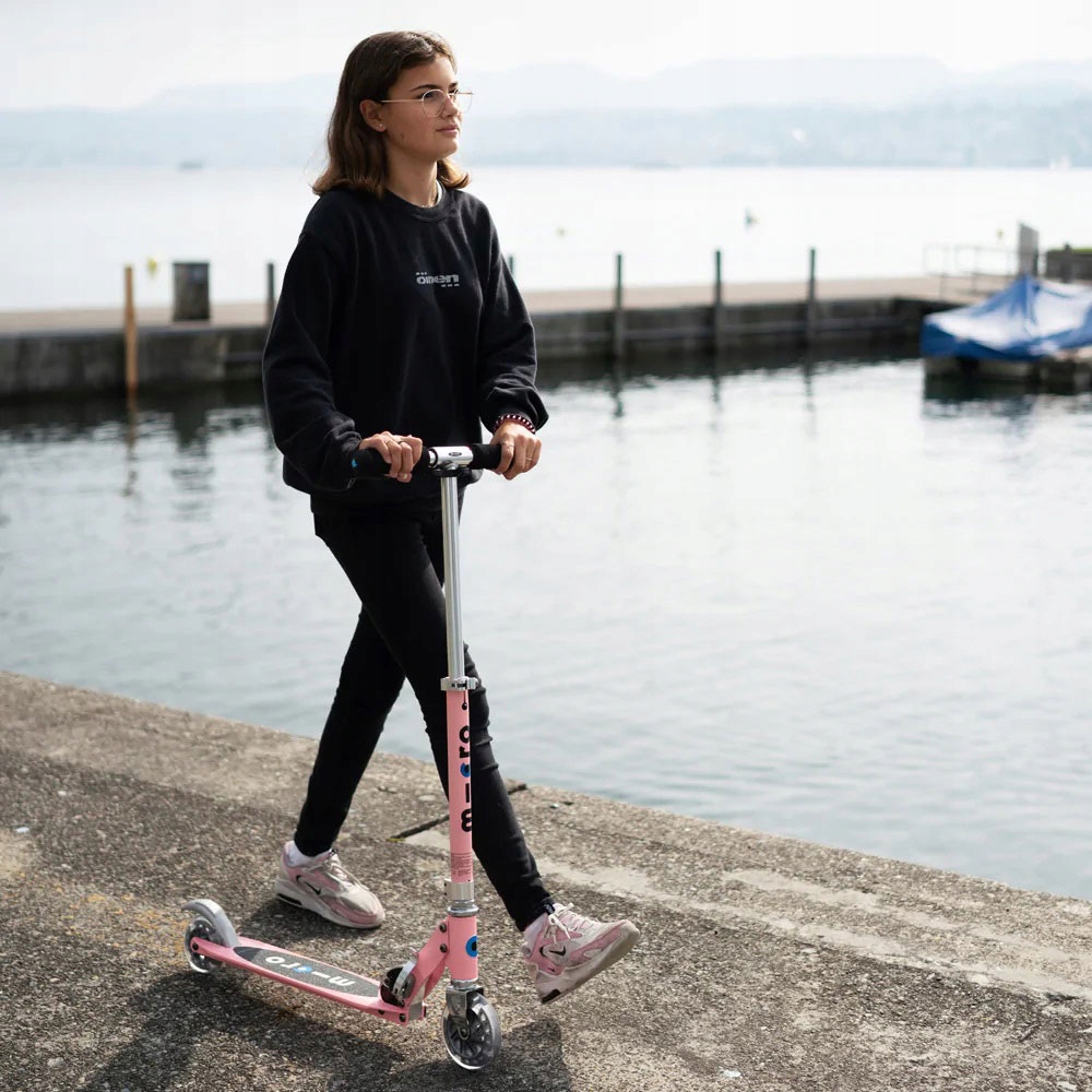 HULAJNOGA MICRO SPRITE LED NEON ROSE SA0235 Koła Kauczukowe