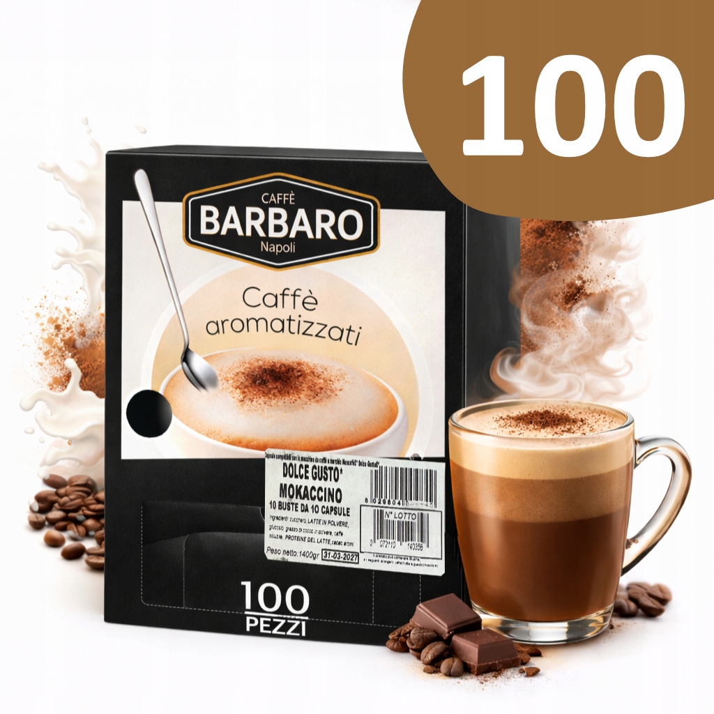 Napój Kawowo Czekoladowy Kapsułki do Dolce Gusto Barbaro Mokaccino 100 szt.