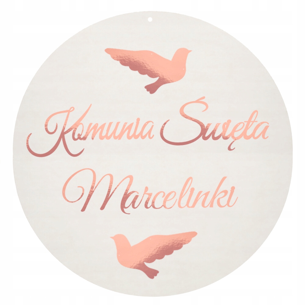 

Koło Dekoracje Baner Komunia Święta Z Imieniem
