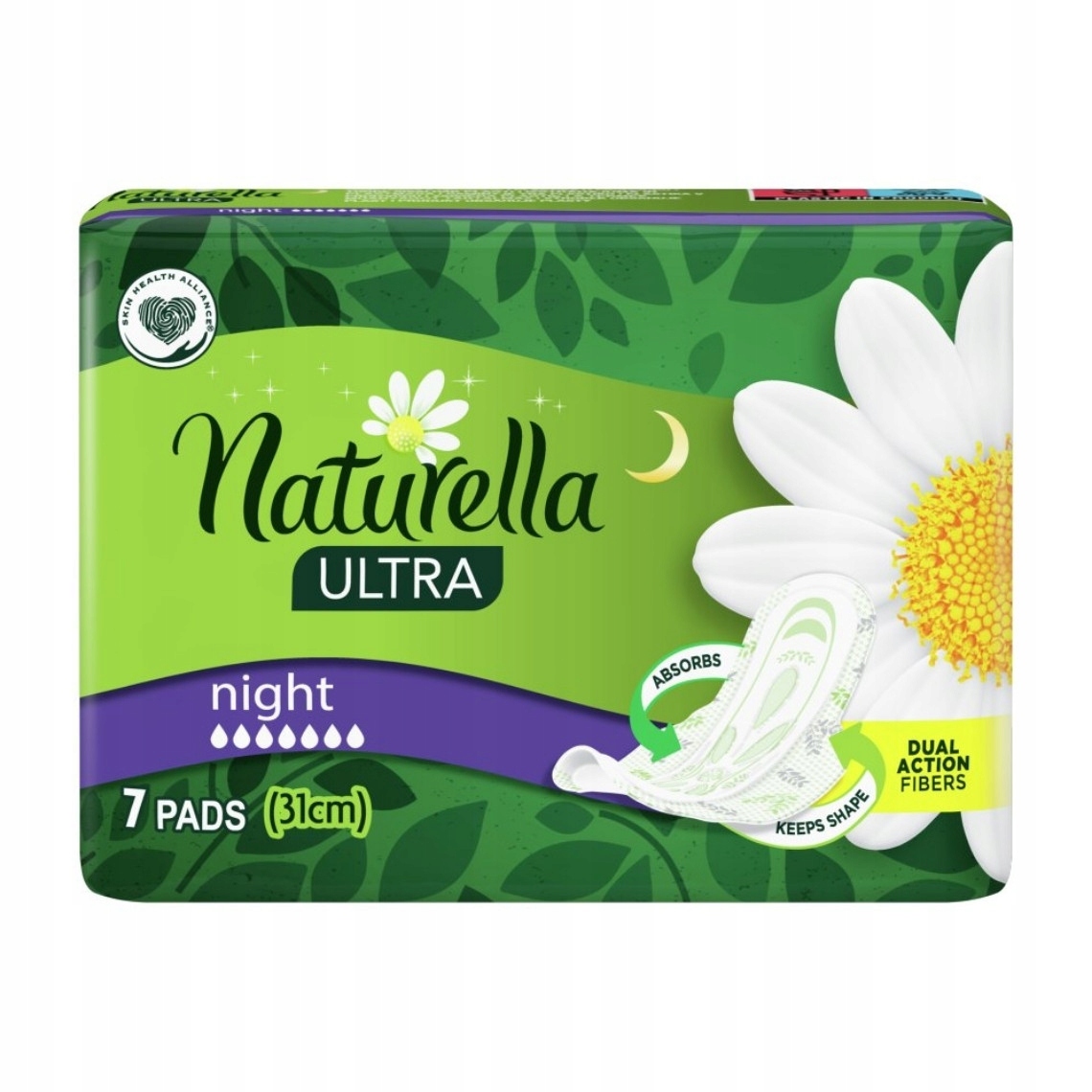 Naturella, Camomile, Ultra Night, Podpaski na noc 13252616668 - Allegro.pl