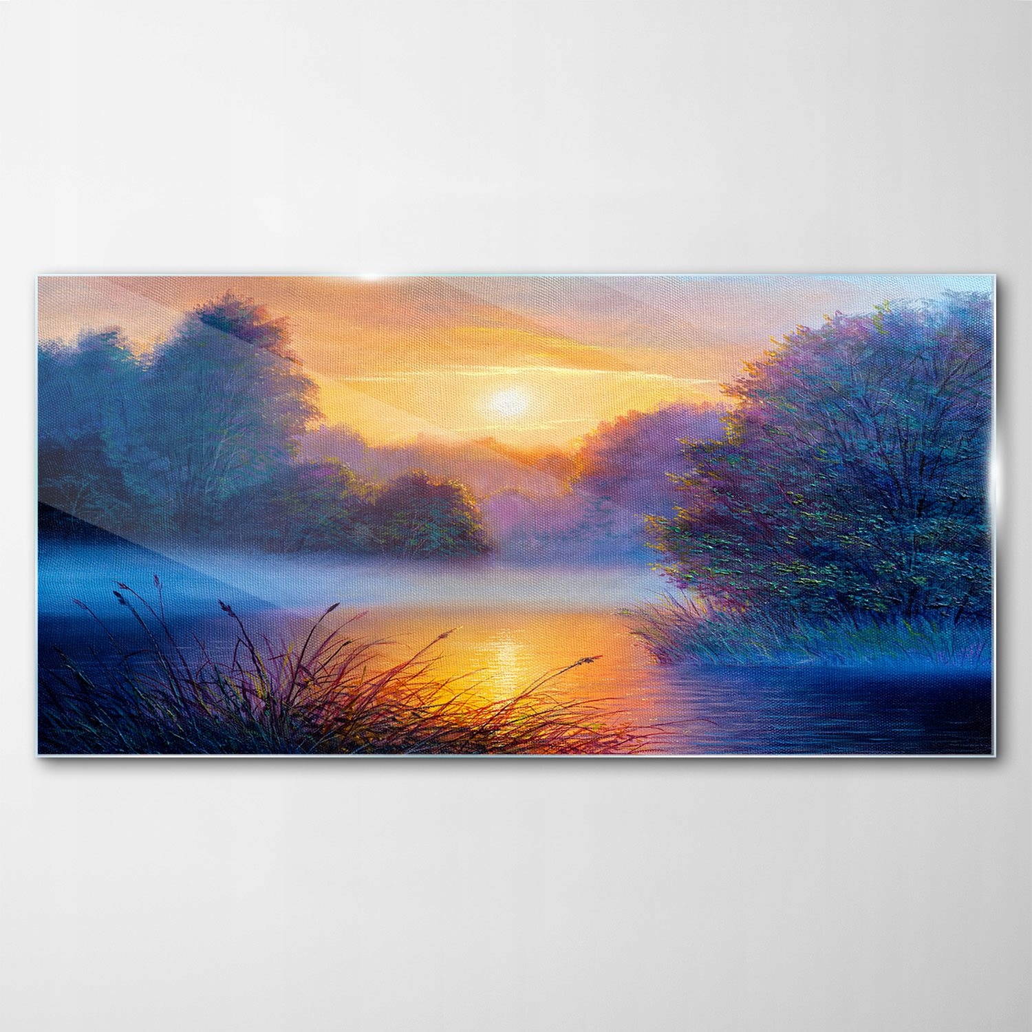 

Obraz na Szkle Dekor Krajobraz Drzewa Rzeka 120x60