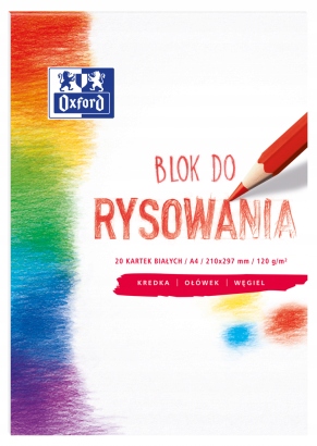 

Blok rysunkowy A4 Oxford biały