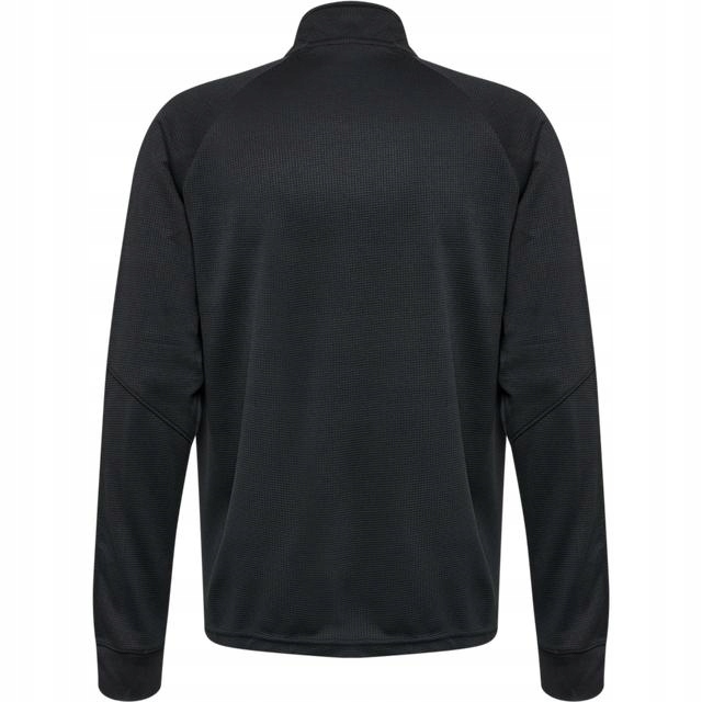 HUMMEL ROZPINANA CZARNA BLUZA STÓJKA LOGO TEKSTURA ZAMEK 1EJ HMR__L Płeć mężczyzna