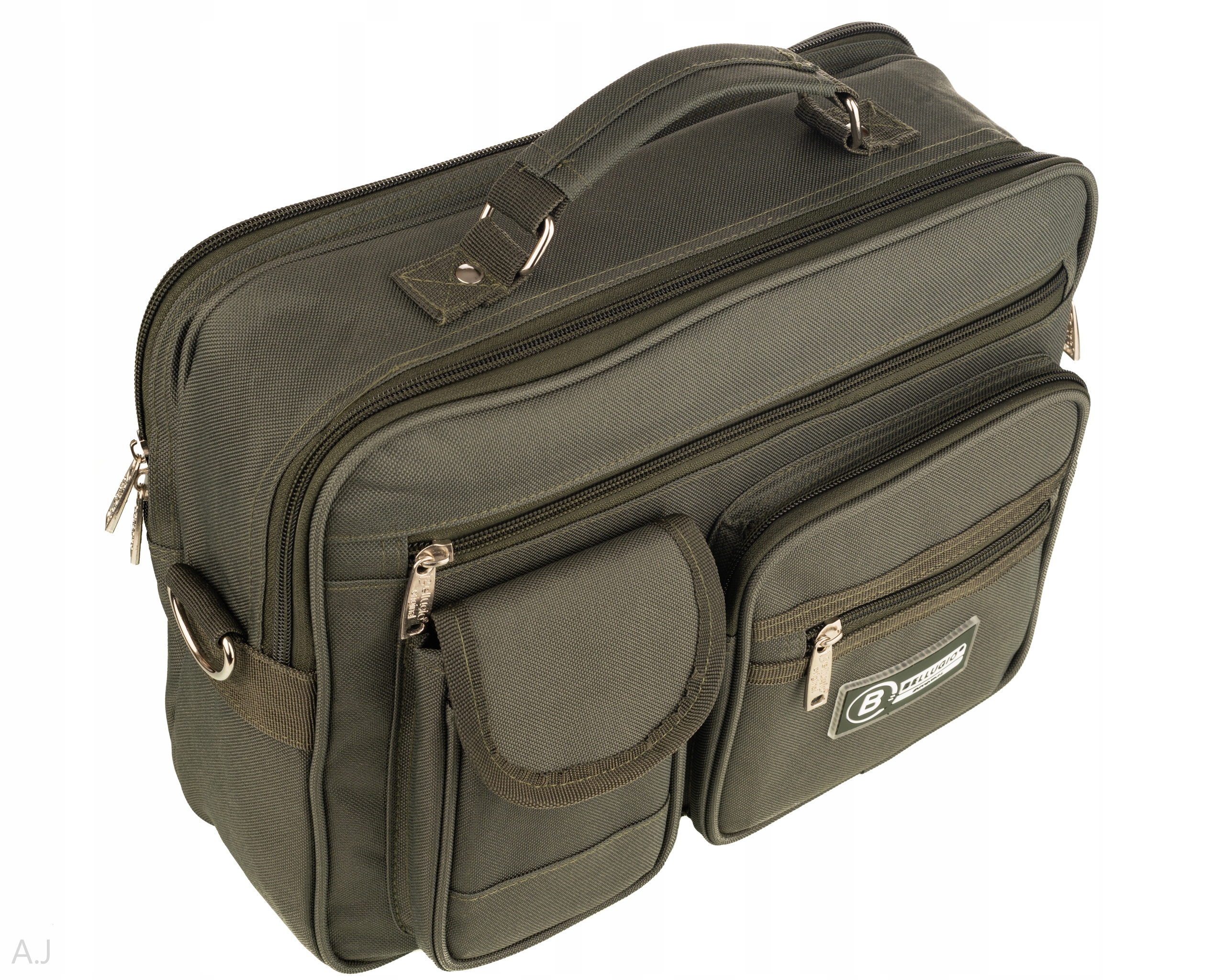 MOCNA TORBA MĘSKA DUŻA A4 LISTONOSZKA RAPORTÓWKA Kolor zielony