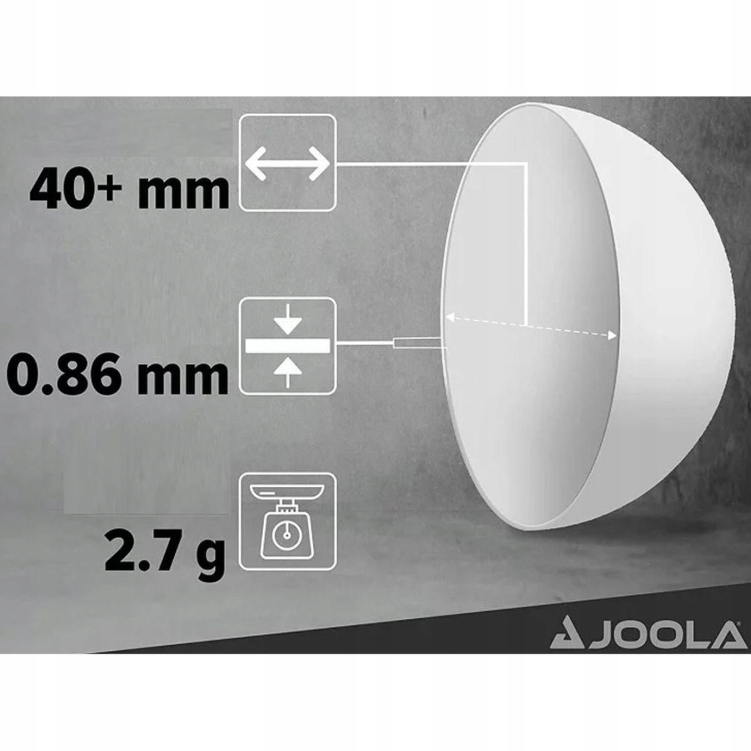 PIŁECZKI DO TENISA STOŁOWEGO JOOLA PRO 3 STAR 12SZT BIAŁE Kod producenta 44360