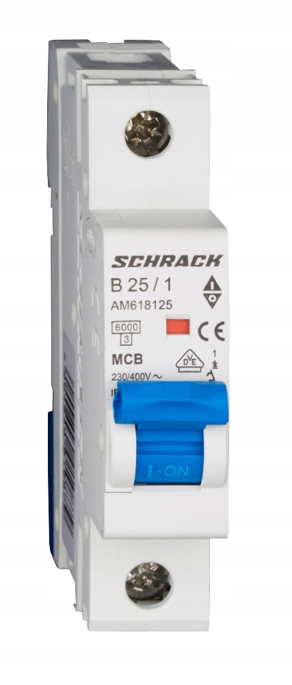 Wyłącznik instalacyjny AMPARO B25A 1P 6kA