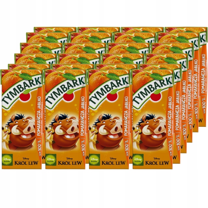 Levně Tymbark džus 100% Pomeranč jablko 24 x 200 Ml