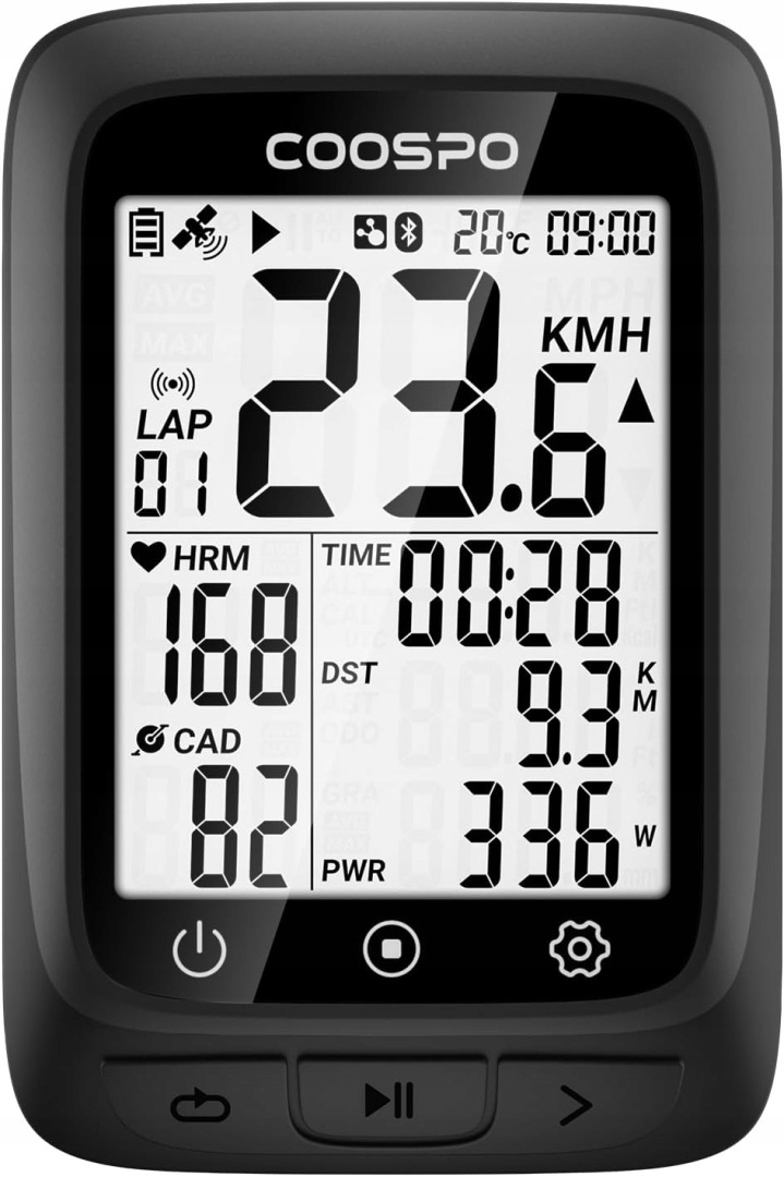Licznik Rowerowy Wodoodporny LCD Gps, Bluetooth