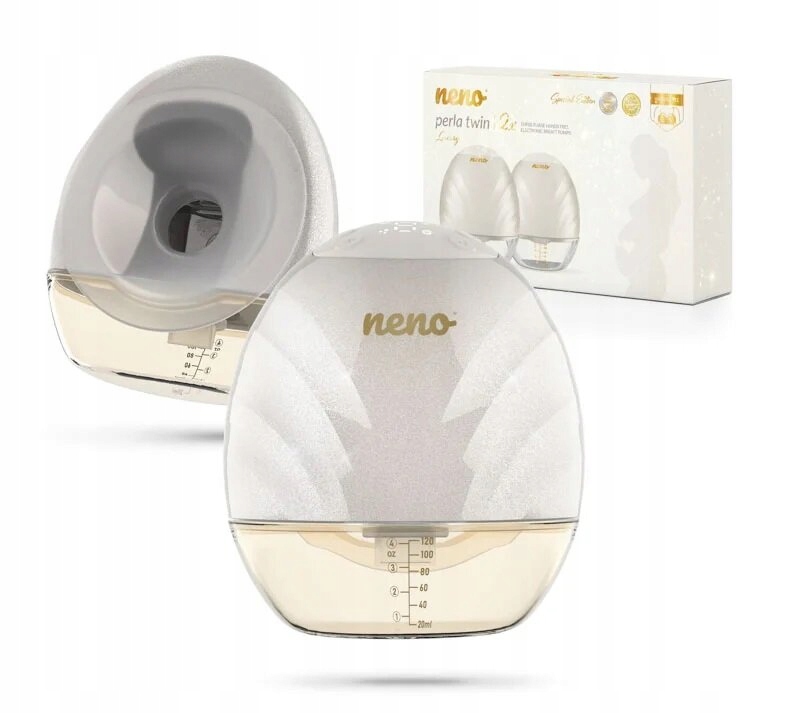 Laktator NENO Perla Twin Biały Dwustronny