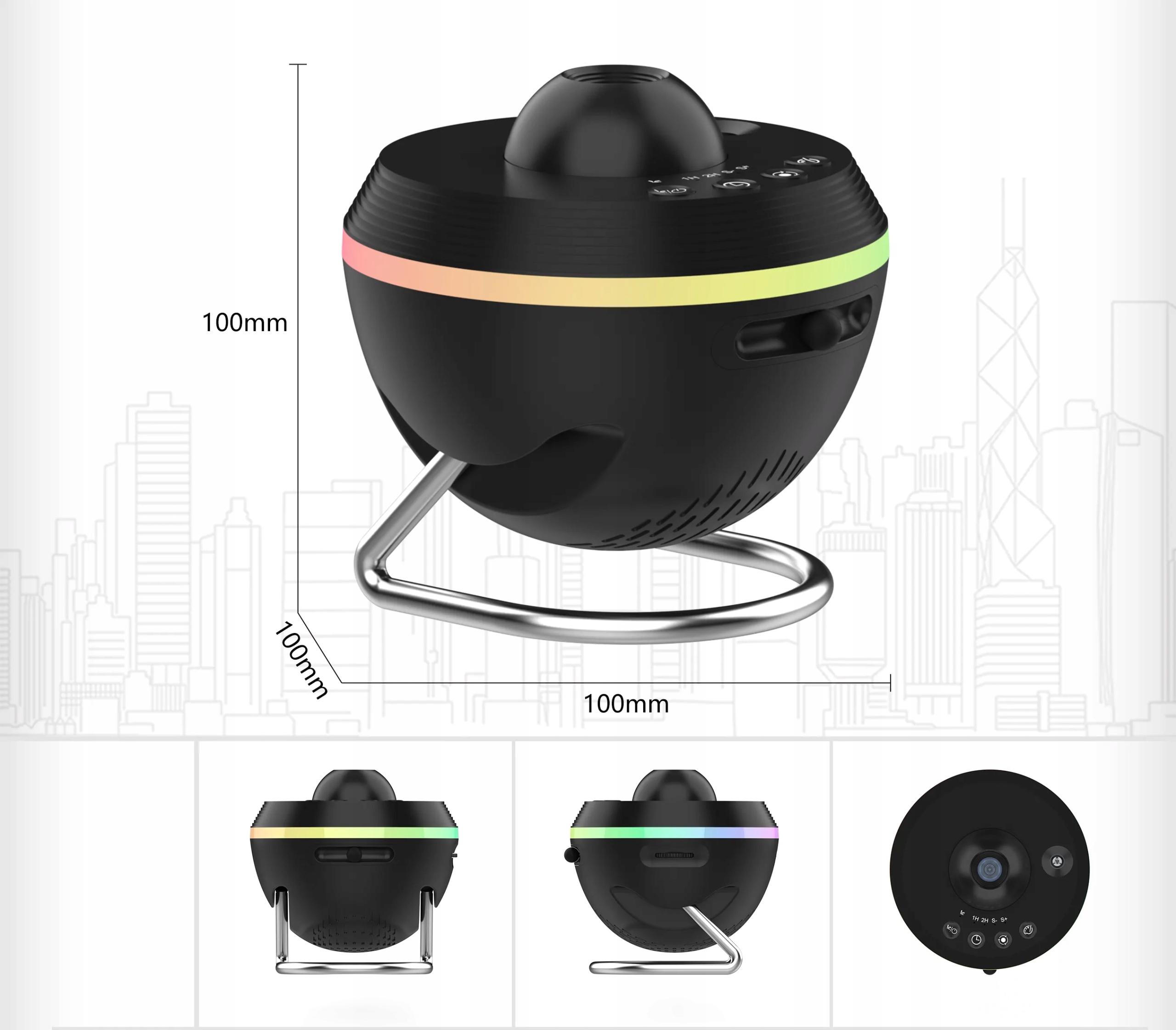 PROJEKTOR GWIAZD RZUTNIK PLANETARIUM 4K LAMPKA NOCNA 13 DYSKÓW METEORYTY Stan opakowania oryginalne