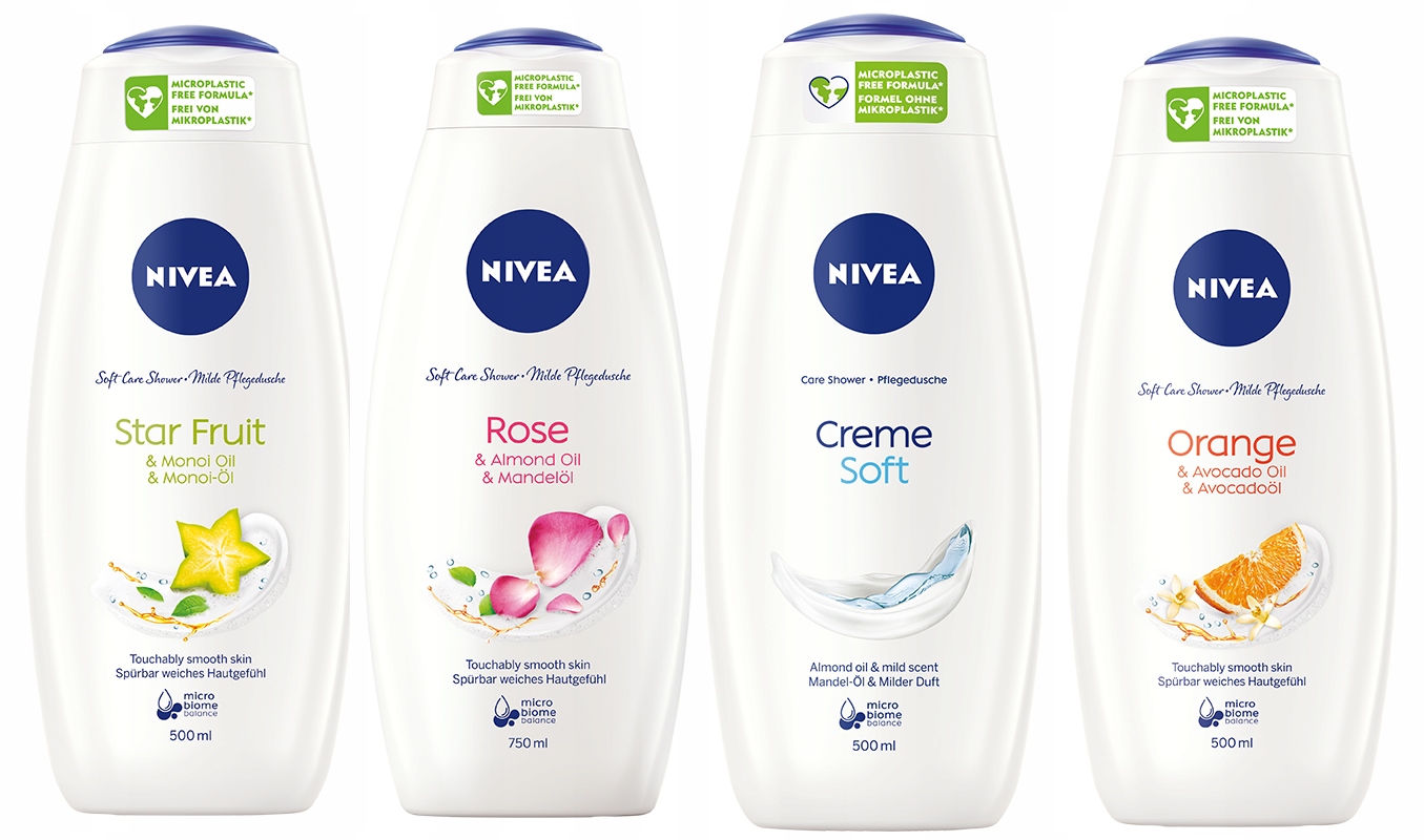

Kremowy żel pod prysznic Nivea zestaw 4x500ml