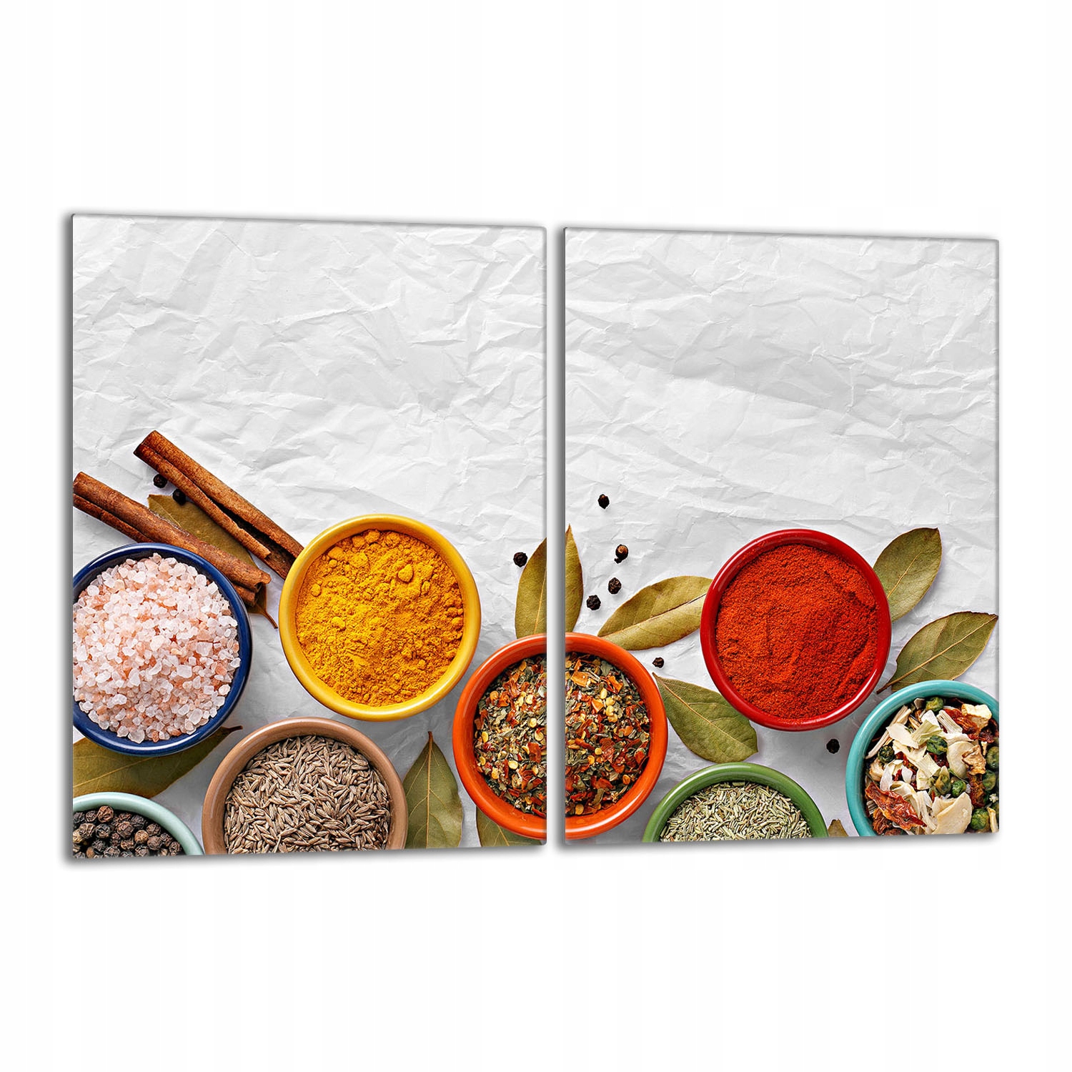 Skleněná ochranná deska na sporák 40x52 Koření do kuchyně