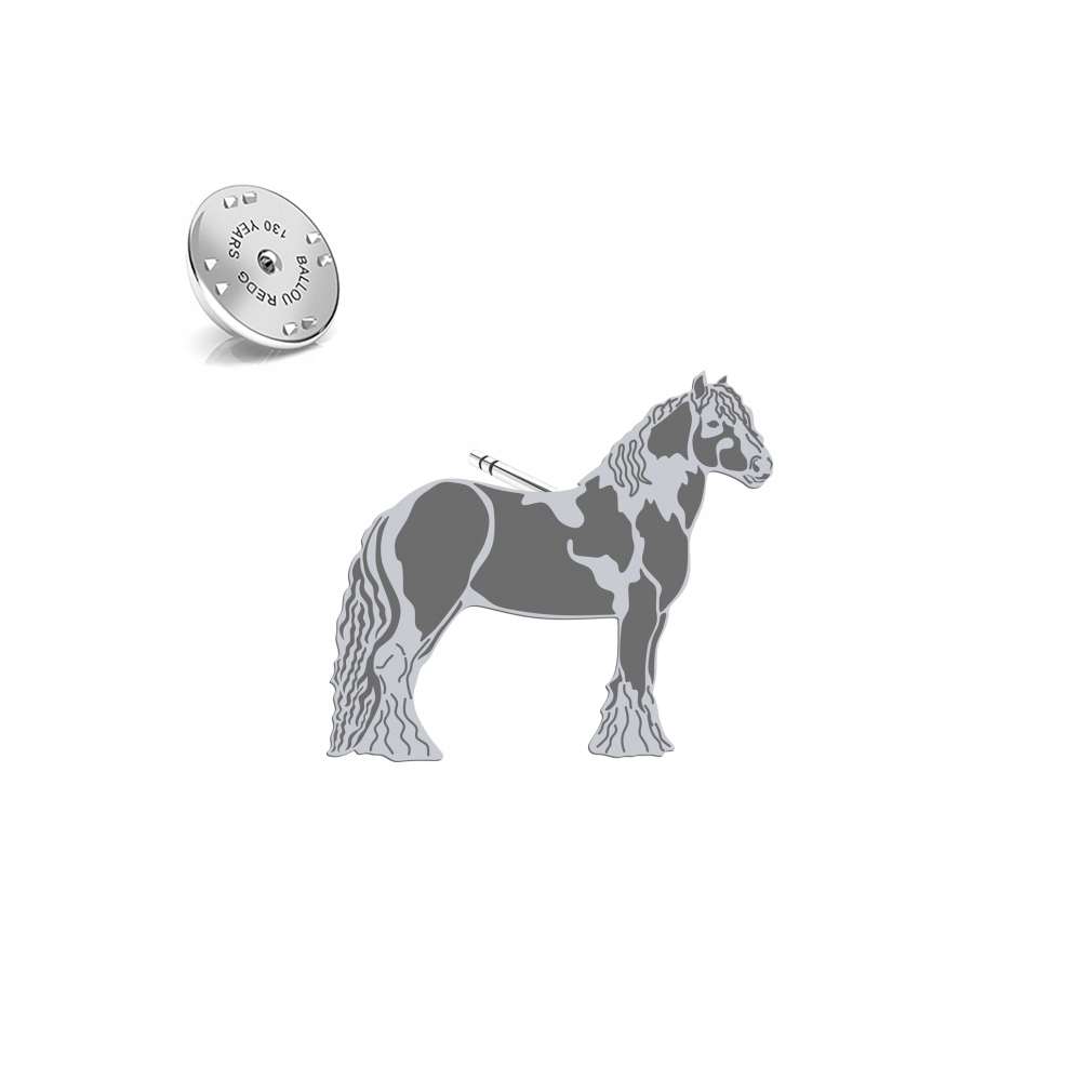 Brož Stříbrná s koněm Tinker 925 Žena Šperky dárek Věnování