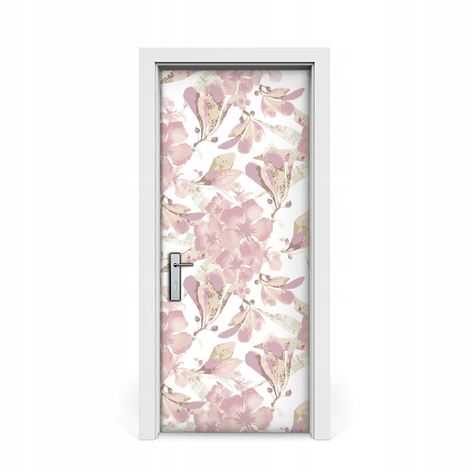 

Naklejka na drzwi Hibiskus blady róż 85x205