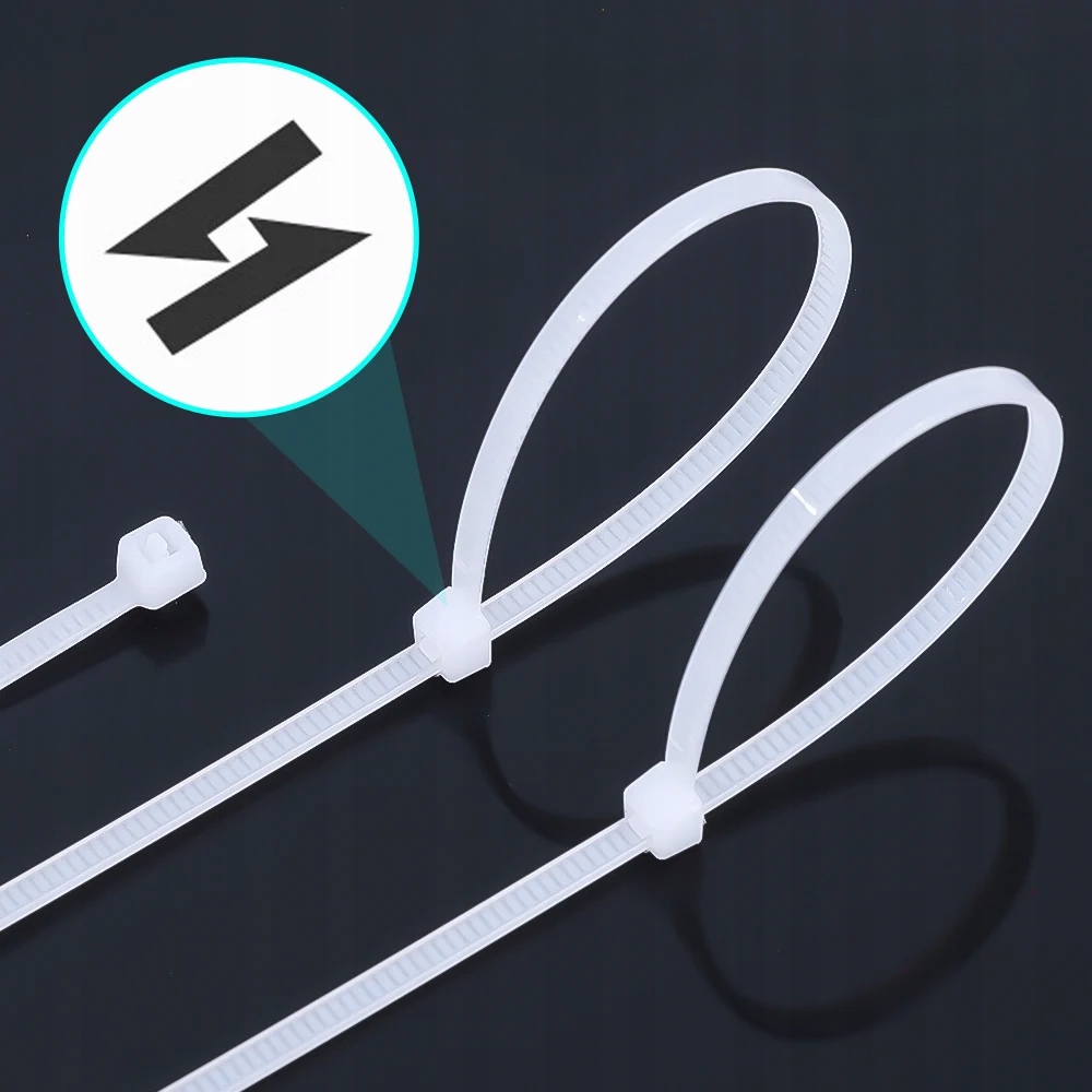 OPASKI OPASKA ZACISKOWA KABLOWA TRYTKI TRYTYTKI MOCNE 2,5MMx100MM 100szt Szerokość 2.5 mm