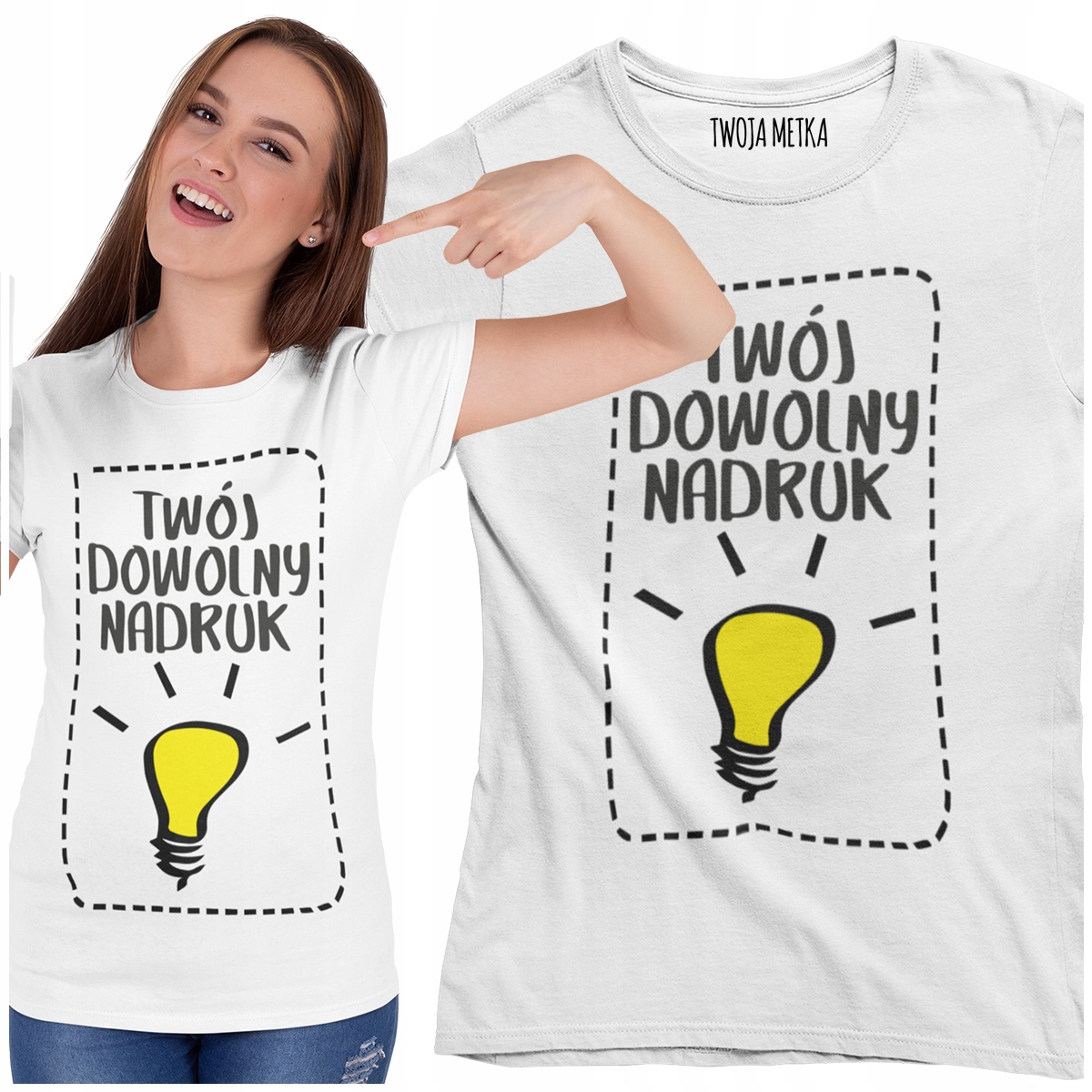 

Koszulka Twój Projekt Reklama Kornit Logo Grafika